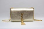 Yves Saint Laurent Kate Chain Wallet With Tassel Yellow Copper  10.2in 26cm on Sale