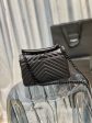 Yves Saint Laurent College Medium Chain Bag Black Metal Toned Hardware Sale