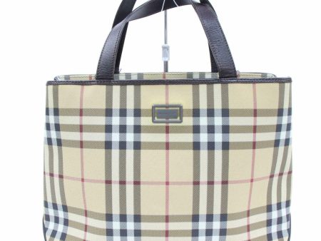 Brand Inspired Burberry London Hand Bag Brown PVC (SHC1-14603) For Sale