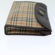 BURBERRYSs Nova Check Clutch Bag Canvas Beige Auth bs14645 Online now