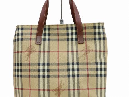 Brand Inspired Burberry London Tote Bag Brown PVC (SHC1-14502) Supply