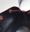 Yves Saint Laurent All-Over Monogram Bucket Bag Burgundy Cheap