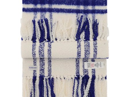 Burberry Check Wool Scarf Women Supply