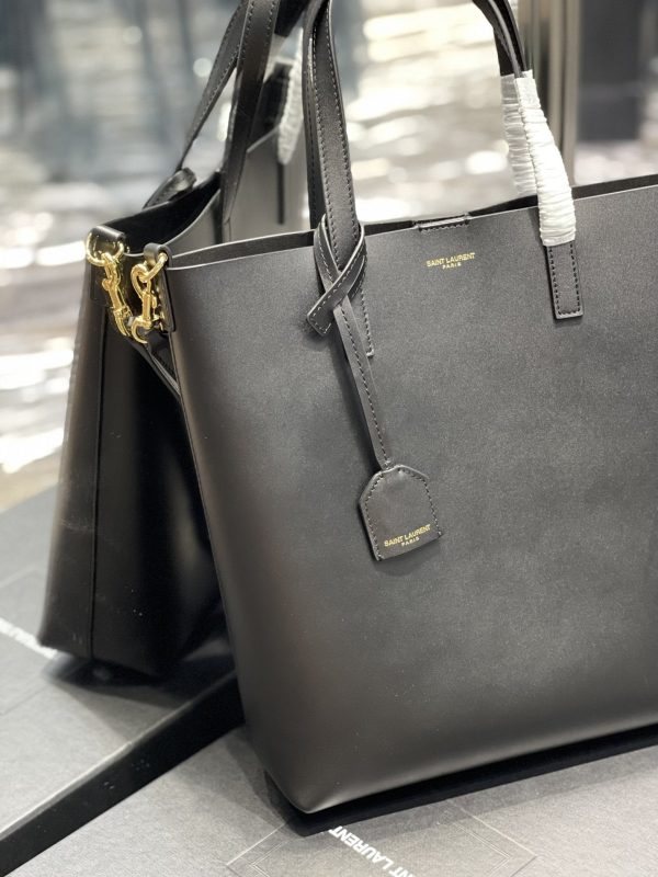 Yves Saint Laurent Shopping Bag Black Toy In Supple Online Sale