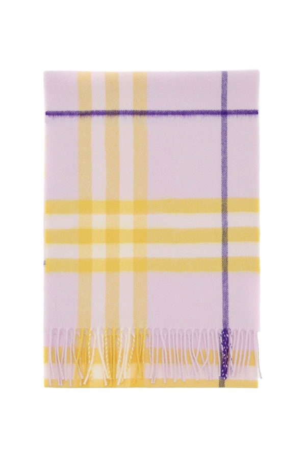 Burberry Check Cashmere Scarf Women Cheap