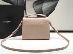 Yves Saint Laurent Cassandra Medium Top Handle Bag Beige  9.6in 24.5cm on Sale