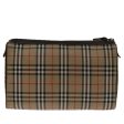 BURBERRYSs Nova Check Clutch Bag Canvas Beige Auth 69517 on Sale