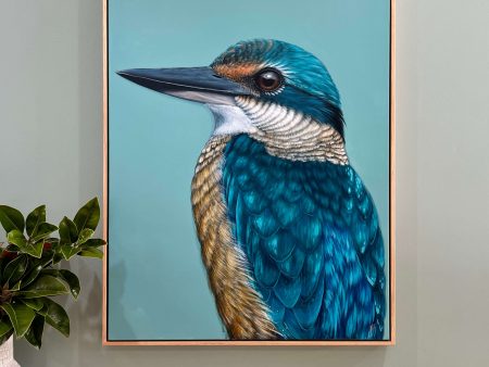 Iluka the Sacred Kingfisher Original framed artwork Online