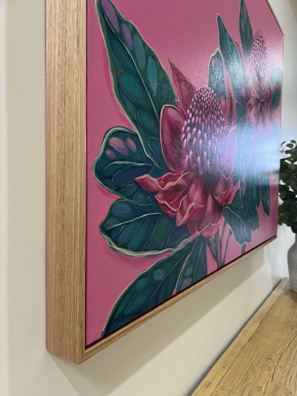 Waratah Dreams  original framed artwork For Discount