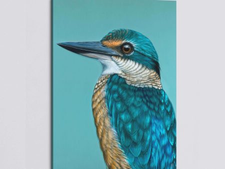 Iluka the Sacred Kingfisher canvas print Online now