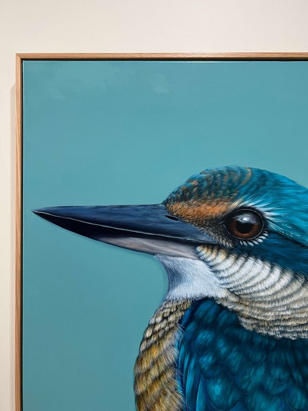 Iluka the Sacred Kingfisher Original framed artwork Online