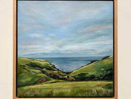 View from Ocean Farm  Original framed artwork For Sale